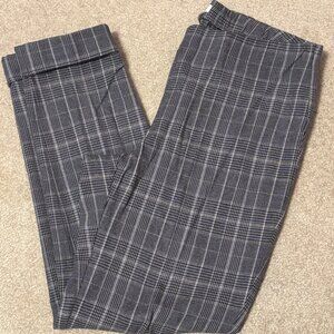 JJill Gray, black and White Ponte Pants - Like New - Size 10